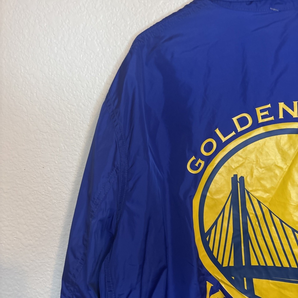 Levis Golden State Warriors Jacket Hat Bundle XL Blue Windbreaker Snapback - Picture 11 of 16